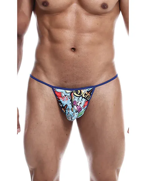 Malebasics Vibrators Male Basics Sinful Hipster Music T Thong GString Blue Print SM Malebasics Vibrators Male Basics Sinful Hipster Music T Thong GString Blue Print SM