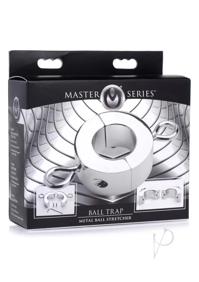 Master Series Ball Trap Metal Ball Stretcher Lock with Key Master Series Male Sex Toys Master Series Ball Trap Metal Ball Stretcher Lock with Key Master Series Male Sex Toys
