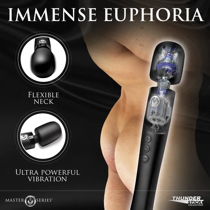 Master Series Female Sex Toys Thunderstick Pro Silicone Wand Massager