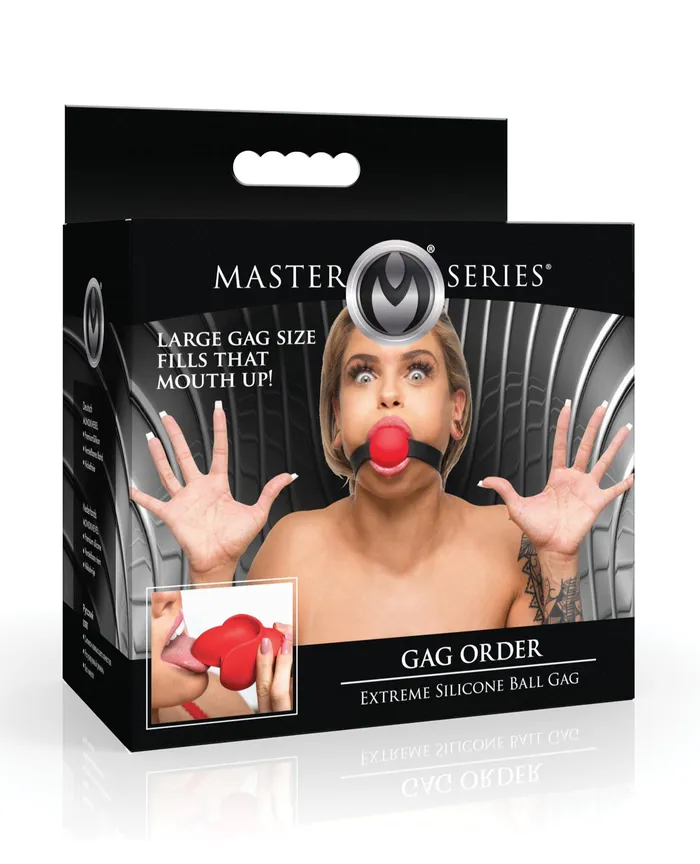 Master Series Gag Order Extreme Silicone Ball Gag RedBlack Master Series Anal Master Series Gag Order Extreme Silicone Ball Gag RedBlack Master Series Anal