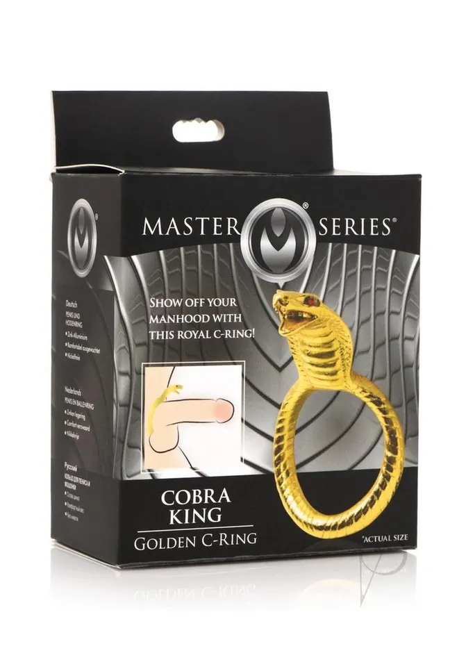 Master Series Master Series Cobra King Golden CRing Gold Male Sex Toys