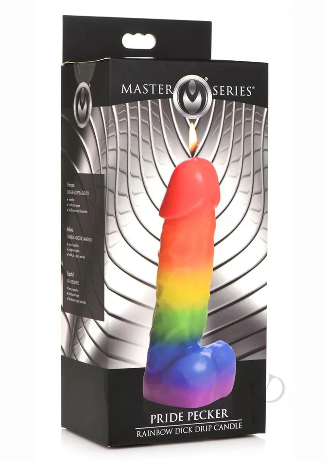 Master Series Pride Pecker Rainbow Drip Candle Master Series Male Sex Toys Master Series Pride Pecker Rainbow Drip Candle Master Series Male Sex Toys