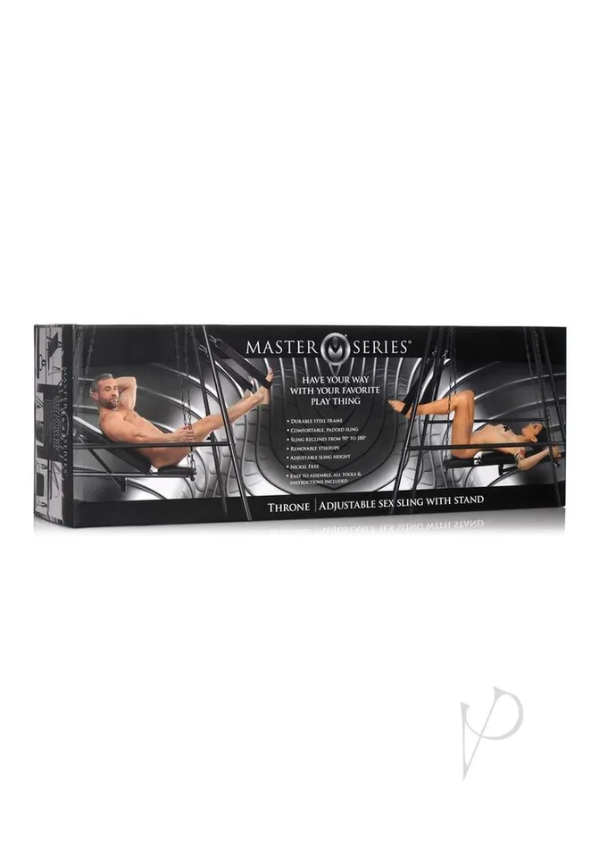 Master Series Throne Adjustable Sex Sling with Stand Master Series Male Sex Toys Master Series Throne Adjustable Sex Sling with Stand Master Series Male Sex Toys
