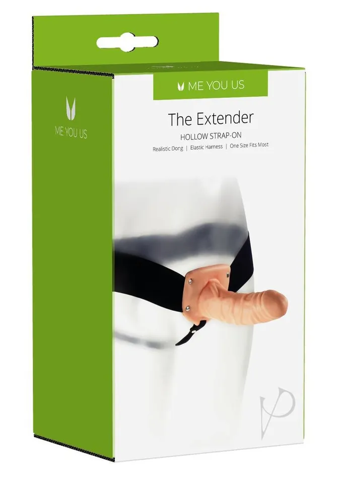 ME YOU US The Extender Hollow Vibrating StrapOn with Wired Remote Control Vanilla Me You Us Female Sex Toys ME YOU US The Extender Hollow Vibrating StrapOn with Wired Remote Control Vanilla Me You Us Female Sex Toys