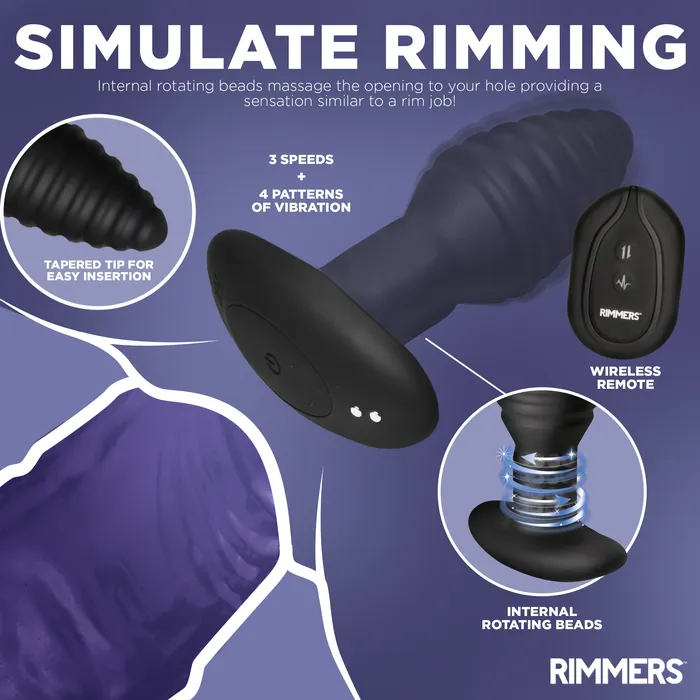 ModelE Vibrating Rimming Plug w Remote Control Rimmers Anal