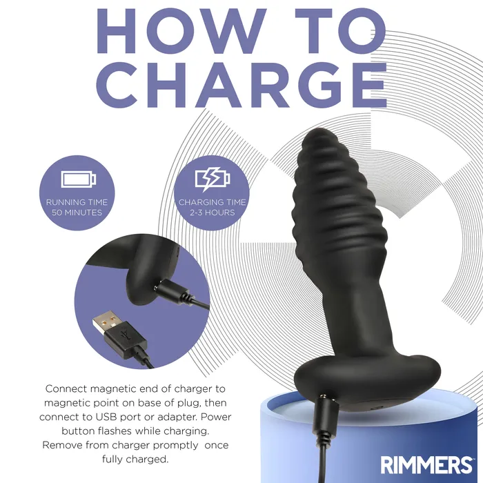 ModelE Vibrating Rimming Plug w Remote Control Rimmers Anal