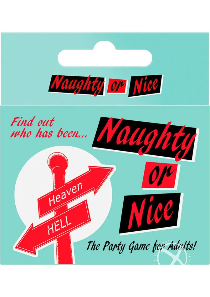 Naughty Or Nice Drinking Card Game Kheper Games Games