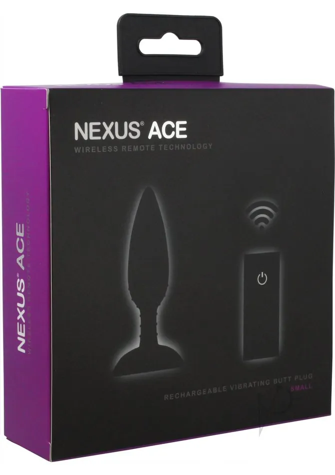 Nexus Anal Nexus Ace Rechargeable Silicone Vibrating Butt Plug with Remote Control Small Black Nexus Anal Nexus Ace Rechargeable Silicone Vibrating Butt Plug with Remote Control Small Black