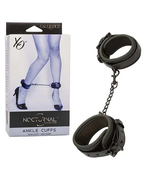 Nocturnal Anal Nocturnal Collection Ankle Cuffs Black