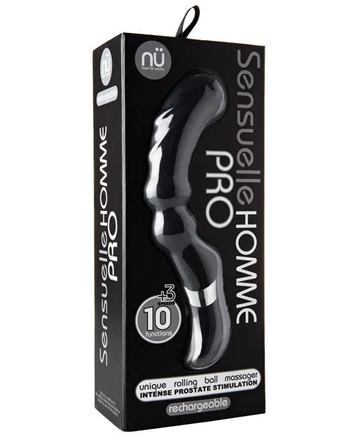 Nu Sensuelle Anal Nu Sensuelle Homme Rechargeable Prostate Massager Black Nu Sensuelle Anal Nu Sensuelle Homme Rechargeable Prostate Massager Black