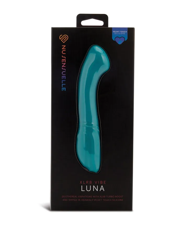 Nu Sensuelle Luna Velvet Touch With Turbo Rechargeable Silicone Vibrator GreenRose Gold Nu Sensuelle Vibrators