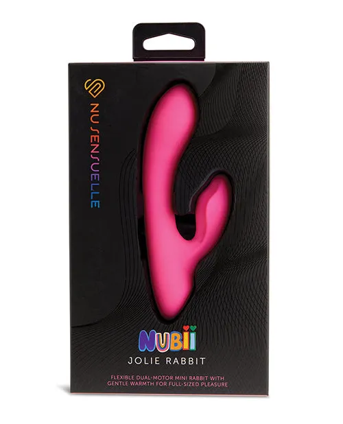 Nu Sensuelle Vibrators Nu Sensuelle Jolie Nubii Rechargeable Silicone Mini Heating Rabbit Pink Nu Sensuelle Vibrators Nu Sensuelle Jolie Nubii Rechargeable Silicone Mini Heating Rabbit Pink
