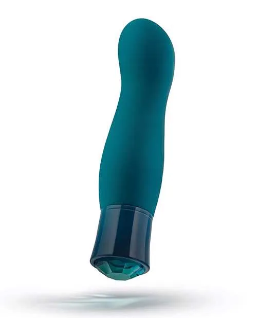 Oh My Gem Fierce Rechargeable Silicone Vibrator Blue Topaz Oh My Gem Female Sex Toys