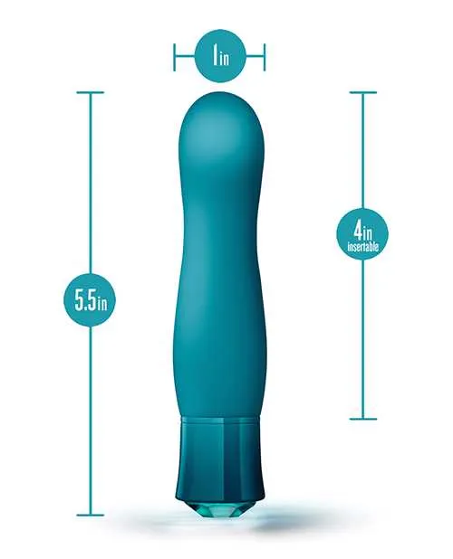 Oh My Gem Fierce Rechargeable Silicone Vibrator Blue Topaz Oh My Gem Female Sex Toys