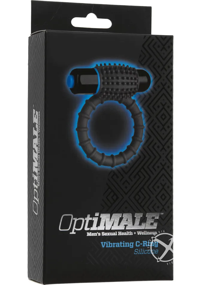 Opti Male Couples OptiMALE Silicone Vibrating Cock Ring with Bullet Slate