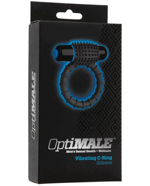 Opti Male Couples OptiMALE Silicone Vibrating Cock Ring with Bullet Slate Opti Male Couples OptiMALE Silicone Vibrating Cock Ring with Bullet Slate