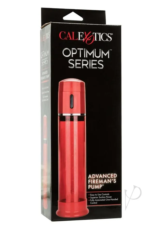 Optimum Series Male Sex Toys Advanced Firemans Pump Fully Automated OneHand Control Penis Pump Red Optimum Series Male Sex Toys Advanced Firemans Pump Fully Automated OneHand Control Penis Pump Red