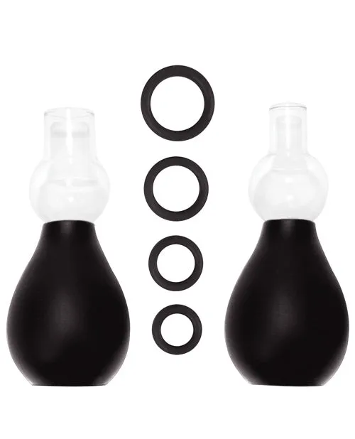 Ouch Anal Shots Ouch Nipple Erector Set Black