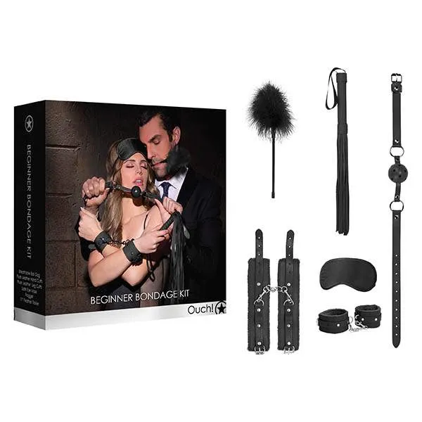 Ouch Beginners Bondage Kit Black Wild Night Fantasies Couples