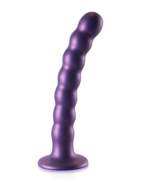 Ouch Female Sex Toys Ouch Beaded GSpot Silicone Dildo 65in Metallic Purple Ouch Female Sex Toys Ouch Beaded GSpot Silicone Dildo 65in Metallic Purple