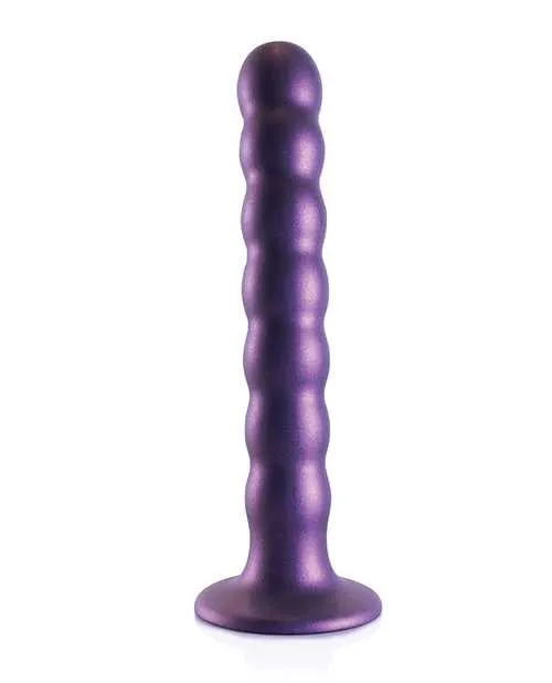 Ouch Female Sex Toys Ouch Beaded GSpot Silicone Dildo 65in Metallic Purple Ouch Female Sex Toys Ouch Beaded GSpot Silicone Dildo 65in Metallic Purple