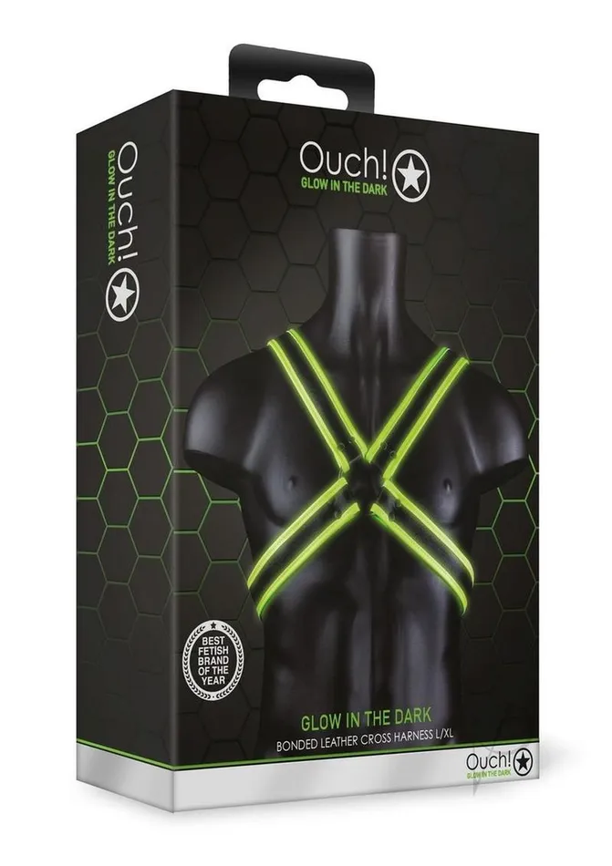 Ouch Female Sex Toys Ouch Cross Harness Glow in the Dark LargeXLarge Green Ouch Female Sex Toys Ouch Cross Harness Glow in the Dark LargeXLarge Green
