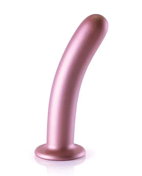 Ouch Female Sex Toys Ouch Smooth GSpot Silicone Dildo 7in Metallic Rose Gold Ouch Female Sex Toys Ouch Smooth GSpot Silicone Dildo 7in Metallic Rose Gold