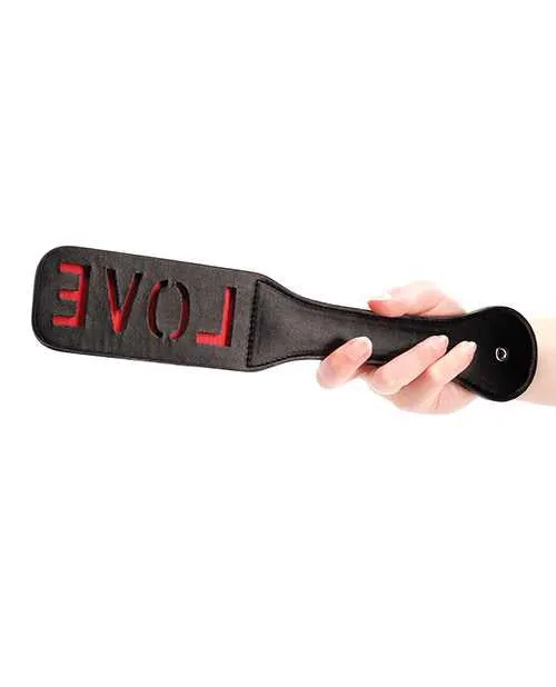 Ouch Leather Paddle Love Black Ouch Anal Ouch Leather Paddle Love Black Ouch Anal