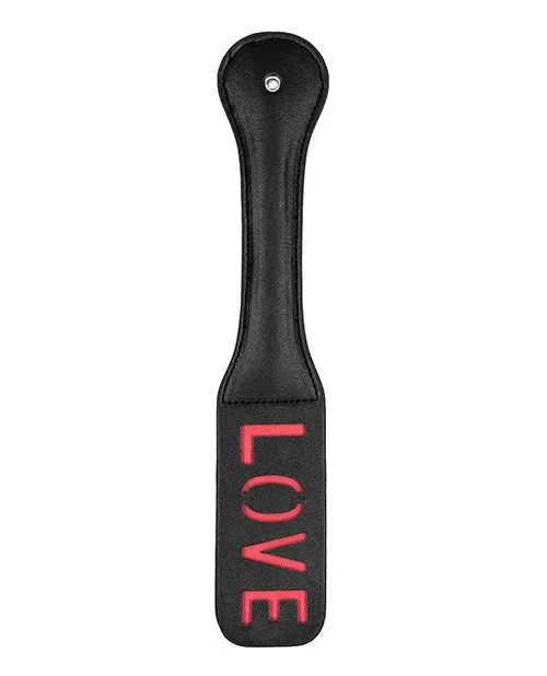 Ouch Leather Paddle Love Black Ouch Anal Ouch Leather Paddle Love Black Ouch Anal