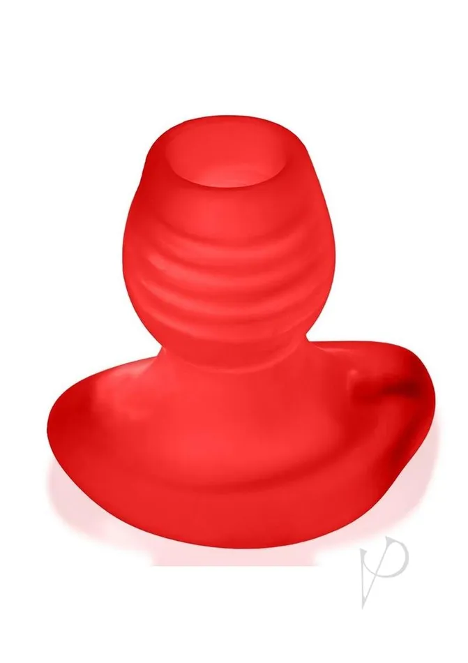 Oxballs Glowhole 1 Hollow Buttplug with LED Insert Small Red Morph Male Sex Toys