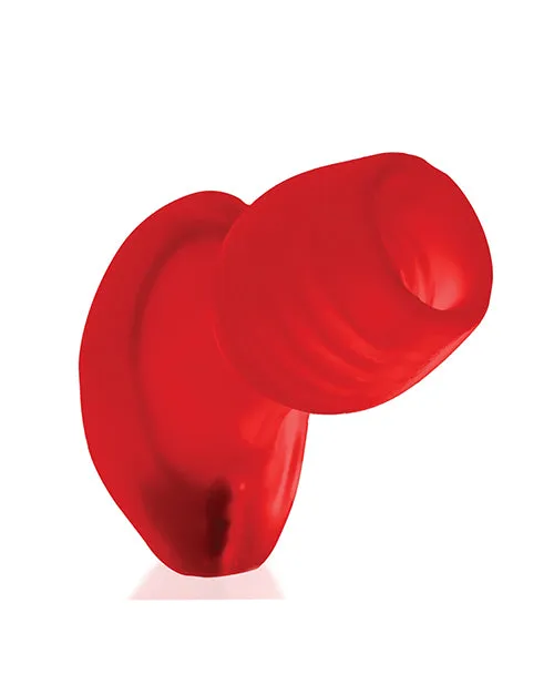 Oxballs Glowhole 1 Hollow Buttplug with LED Insert Small Red Morph Male Sex Toys