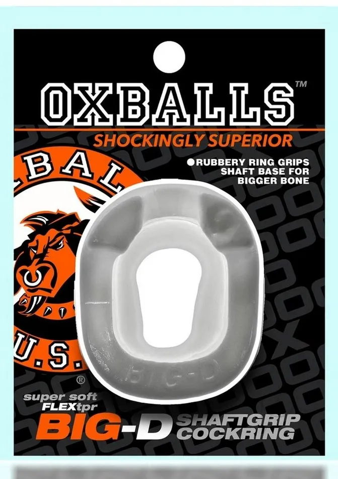 Oxballs Male Sex Toys BigD Shaft Grip Cock Ring White