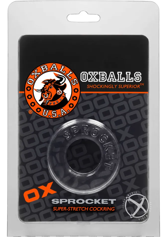 Oxballs Male Sex Toys Oxballs Atomic Jock Sprocket Super Stretchy Cock Ring 28in Clear Oxballs Male Sex Toys Oxballs Atomic Jock Sprocket Super Stretchy Cock Ring 28in Clear