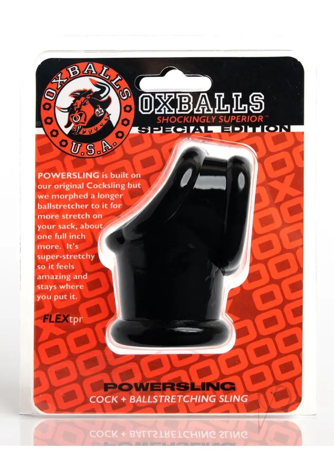 Oxballs Powersling Cock and Ball Stretching Sling Black Oxballs Dildos