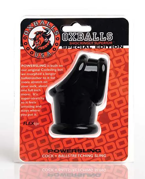 Oxballs Powersling Cock and Ball Stretching Sling Black Oxballs Dildos