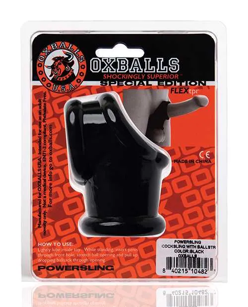 Oxballs Powersling Cock and Ball Stretching Sling Black Oxballs Dildos