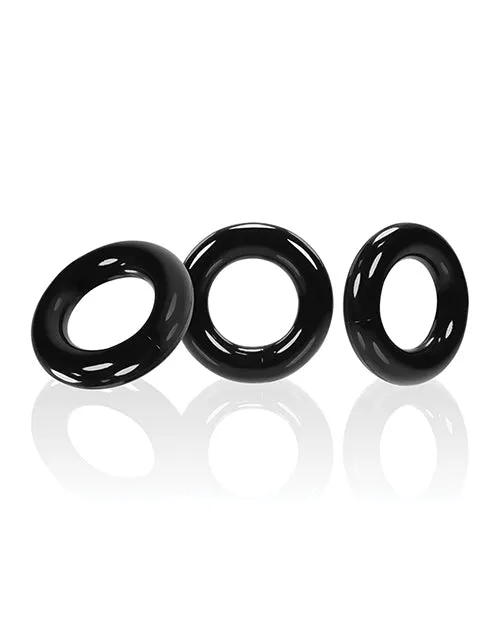 Oxballs Willy Rings Cock Ring 3 pack Black Oxballs Male Sex Toys Oxballs Willy Rings Cock Ring 3 pack Black Oxballs Male Sex Toys
