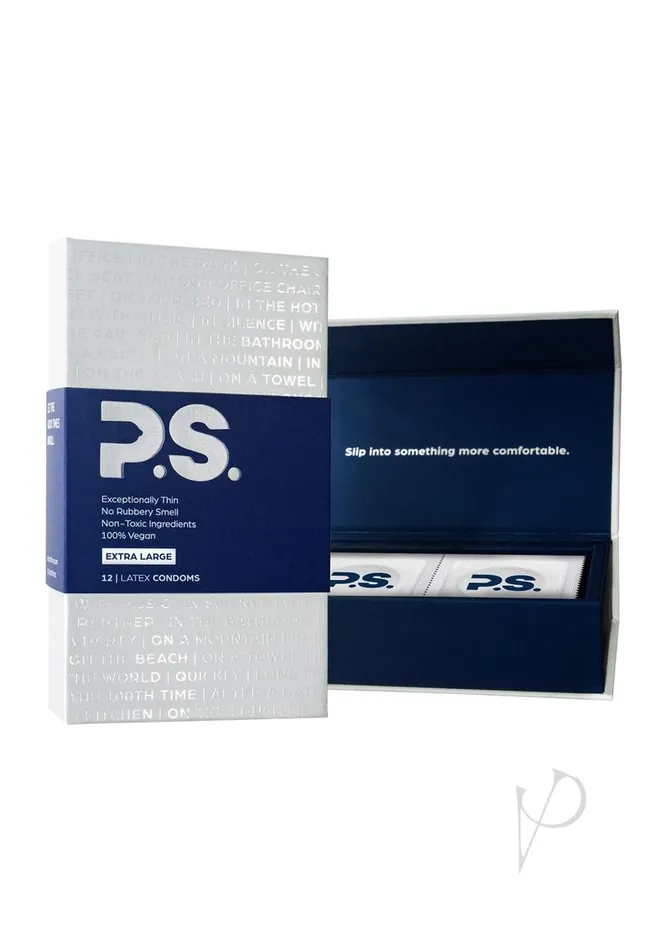 PS Condoms Male Sex Toys PS Extra Large Latex Condoms 12 pack