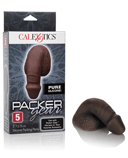 Packer Gear Male Sex Toys Packer Gear Silicone Packing Penis 5in Chocolate