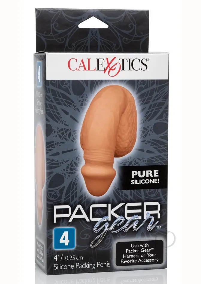 Packer Gear Silicone Packing Penis 4in Caramel Packer Gear Male Sex Toys