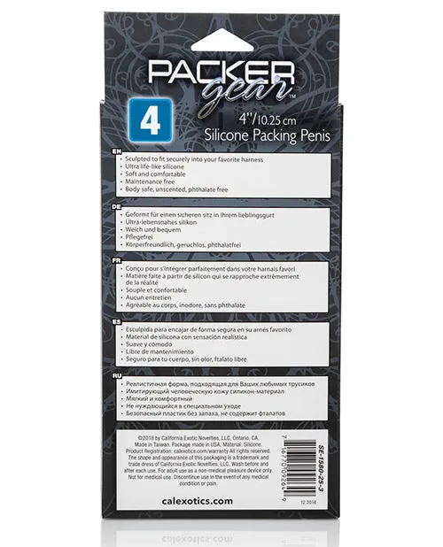 Packer Gear Silicone Packing Penis 4in Caramel Packer Gear Male Sex Toys