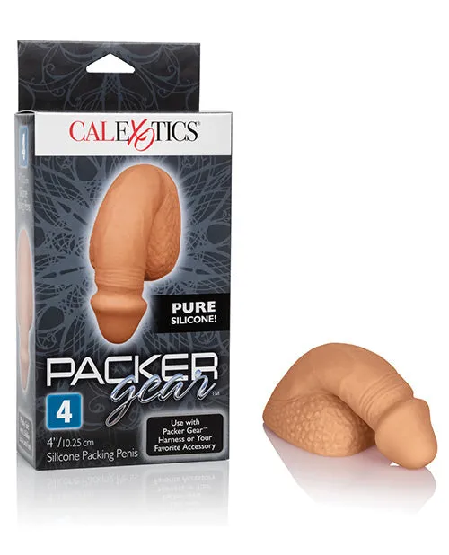 Packer Gear Silicone Packing Penis 4in Caramel Packer Gear Male Sex Toys