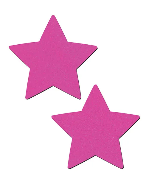 Pastease Anal Pastease Basic Star Black Light Reactive Neon Pink OS