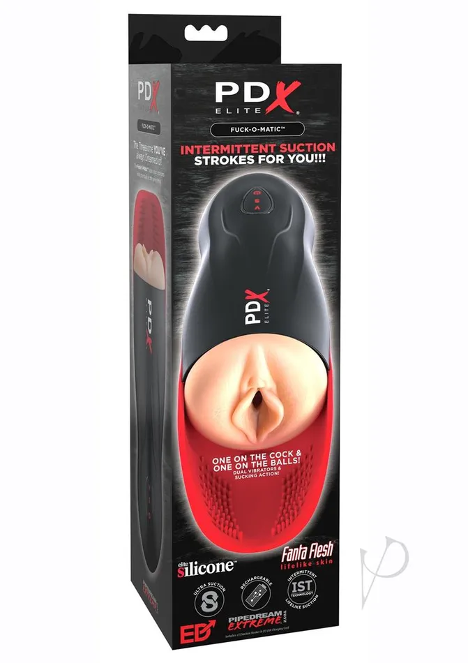 Pdx Elite Male Sex Toys PDX Elite FuckOMatic Stroker Rechargeable Masturbator Pussy BlackVanilla Pdx Elite Male Sex Toys PDX Elite FuckOMatic Stroker Rechargeable Masturbator Pussy BlackVanilla