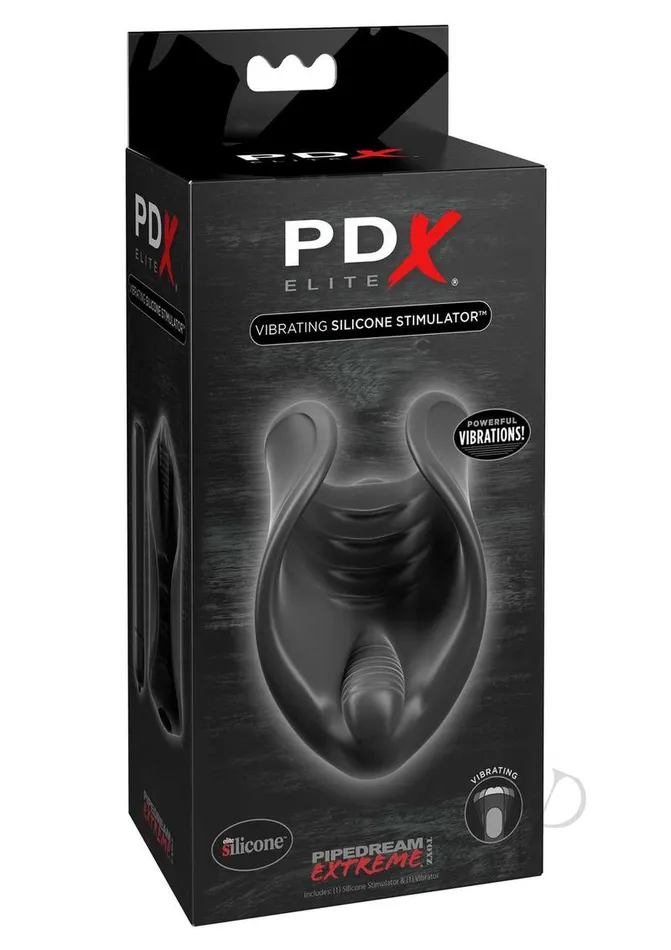 Pdx Elite Male Sex Toys PDX Elite Vibrating Silicone Stimulator Masturbator with Bullet Black Pdx Elite Male Sex Toys PDX Elite Vibrating Silicone Stimulator Masturbator with Bullet Black