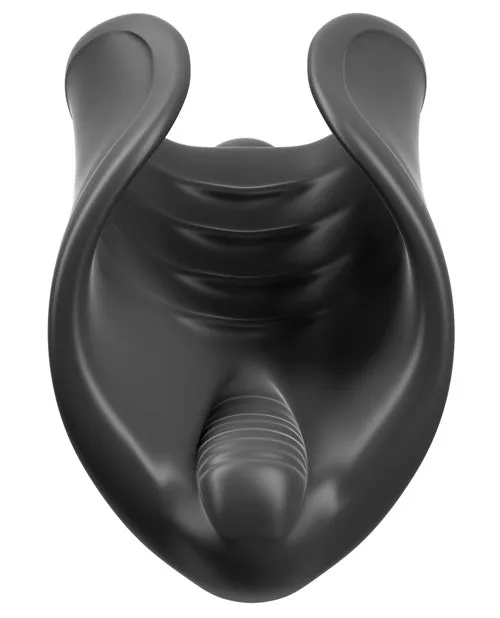 Pdx Elite Male Sex Toys PDX Elite Vibrating Silicone Stimulator Masturbator with Bullet Black