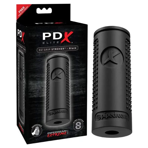 Pipedream PDX Elite EZ Grip Stroker Black Male Sex Toys
