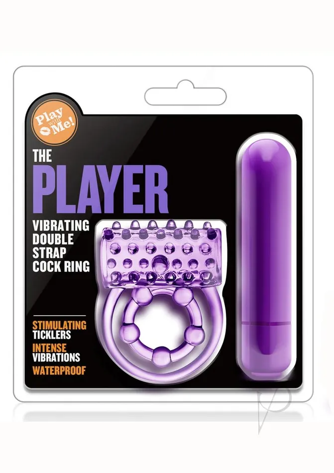 Play with Me The Player Vibrating Double Strap Cock Ring Purple Play With Me By Blush Couples Play with Me The Player Vibrating Double Strap Cock Ring Purple Play With Me By Blush Couples