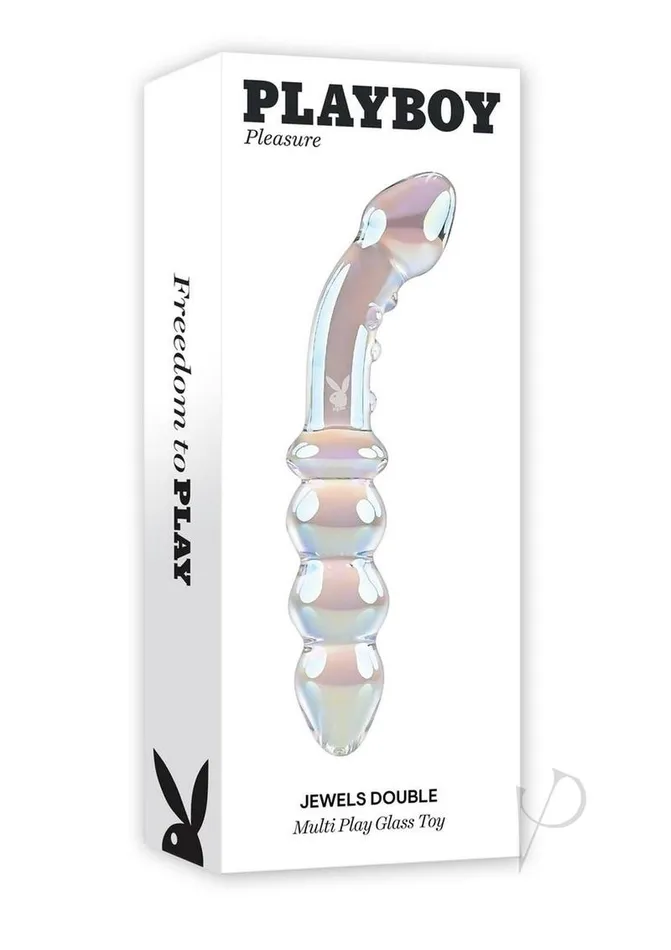Playboy Dildos Playboy Jewels Double Glass Dual End Probe Purple
