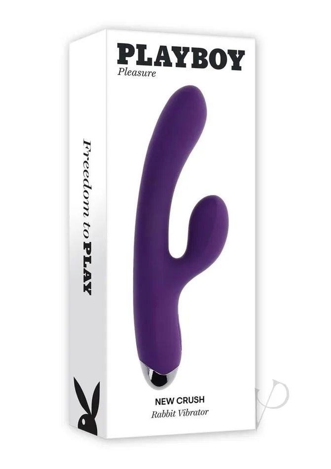 Playboy Playboy New Crush Rechargeable Silicone Dual Vibrator Purple Vibrators Playboy Playboy New Crush Rechargeable Silicone Dual Vibrator Purple Vibrators